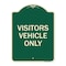 Signmission Reserved Parking Visitor Vehicles Heavy-Gauge Aluminum Architectural Sign, 24" x 18", G-1824-23013 A-DES-G-1824-23013 - alternate 1